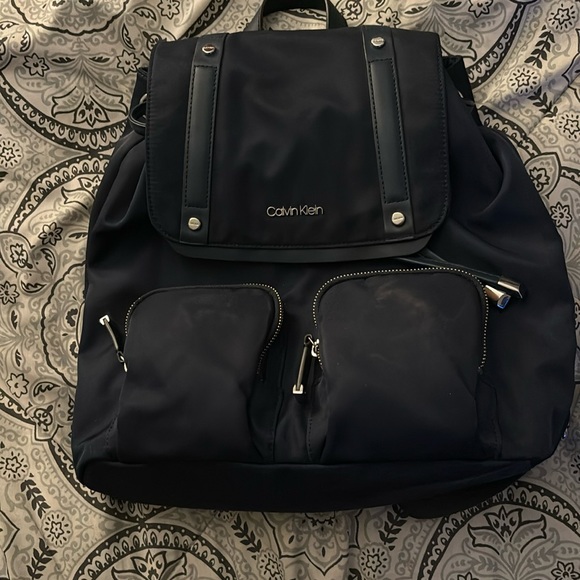 Calvin Klein Handbags - Navy blue Calvin Klein back pack